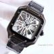 Best Quality Replica Santos de Cartier Skeleton Dial Watch All Black 40mm (2)_th.jpg